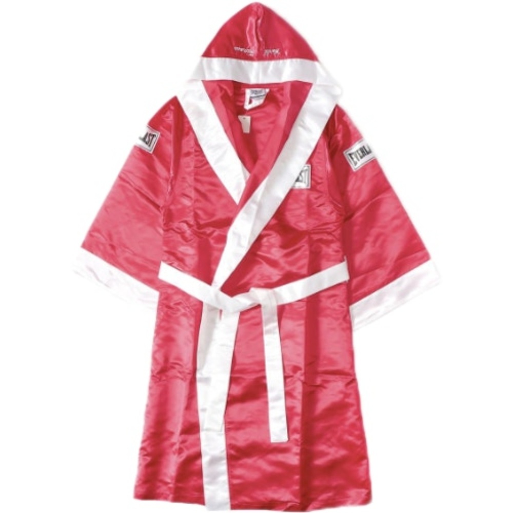 Supreme Everlast Satin Hooded Boxing Robe Red